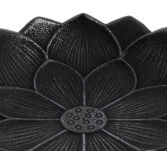 Żeliwna podstawka na kadzidełka Iwachu Lotos czarna - 3