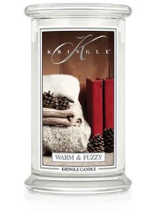 Warm & Fuzzy  - Kringle Candle - duża świeca z dwoma knotami (624g)