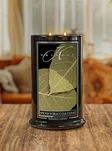 Spiced Tobacco and Cedar - Kringle Candle - duża świeca z dwoma knotami (624g) - seria Reserve - 2