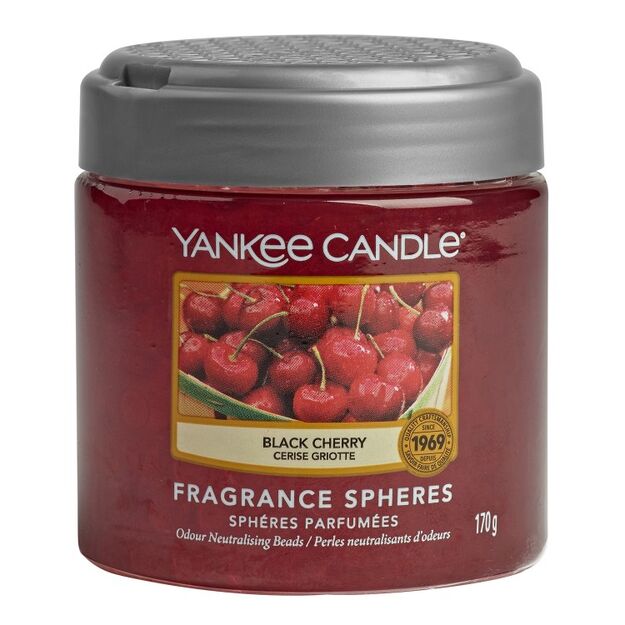 Black Cherry Yankee Candle - odświeżacz - kuleczki żelowe