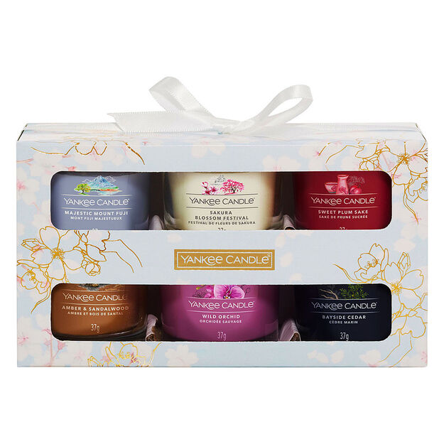 Zestaw prezentowy Sakura Blossom Festival - Yankee Candle - 6 x świeca mini