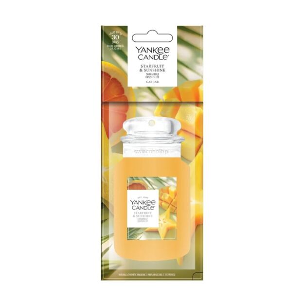 Yankee Candle Starfruit & Sunshine Car Jar zapach do samochodu zawieszka