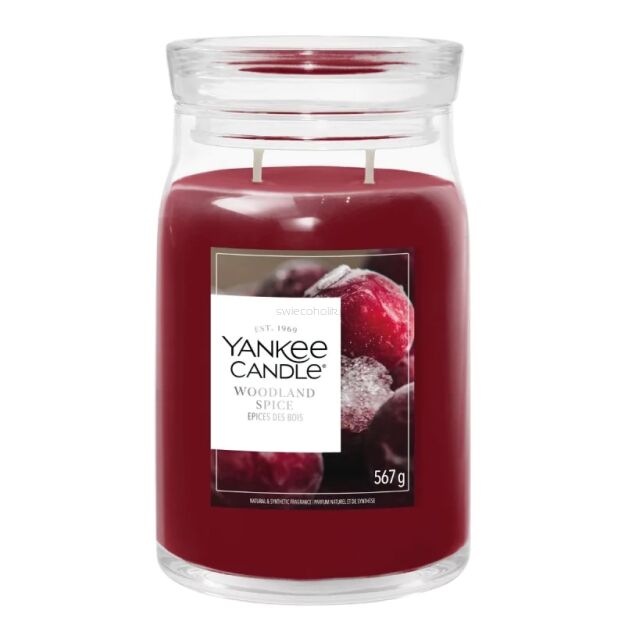 Yankee Candle Woodland Spice – duża świeca zapachowa Signature 567 g