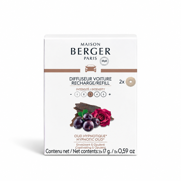 Maison Berger Hypnotic Oud - wkład zapachowy do dyfuzora samochodowego 2 szt.