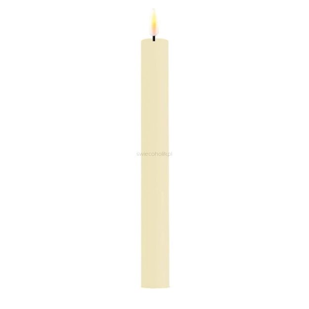 Cream - Deluxe Home Art - świeca Led parafinowa Dinner 2,2 cm x 24 cm