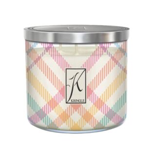 Średnia świeca zapachowa Berry Citrus Bloom – Kringle Candle | 397 g | 3 knoty | Wielkanoc