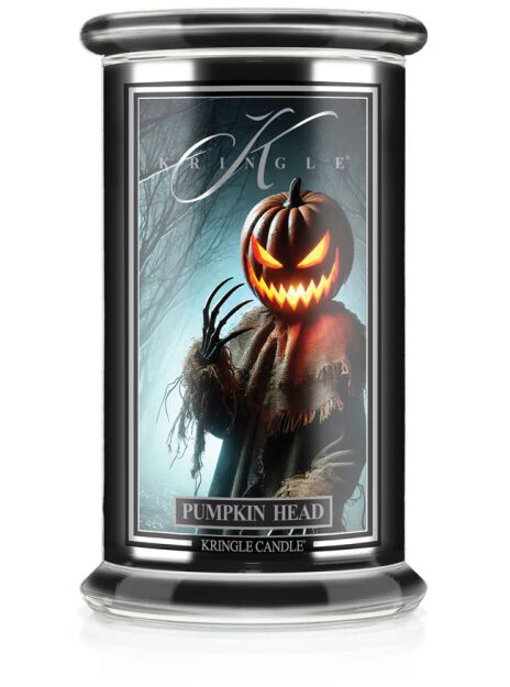Pumpkin Head - Kringle Candle - duża świeca z dwoma knotami (624g) - seria Halloween