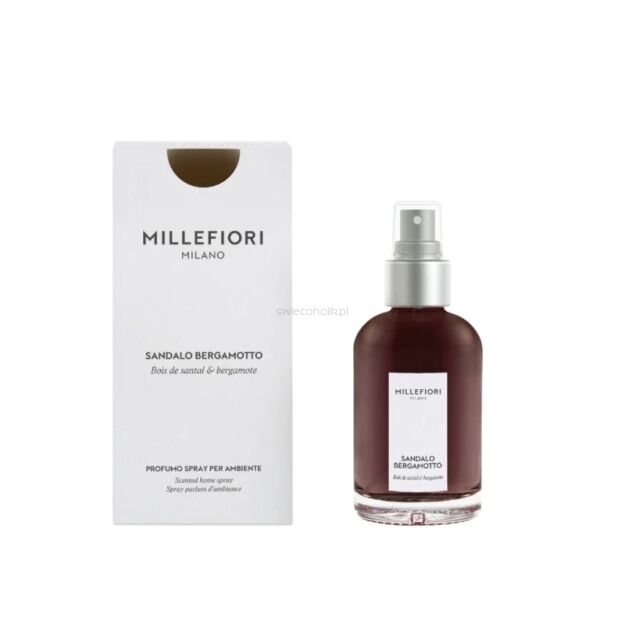 Millefiori Sandalo Bergamotto perfumy do wnętrz 100 ml spray