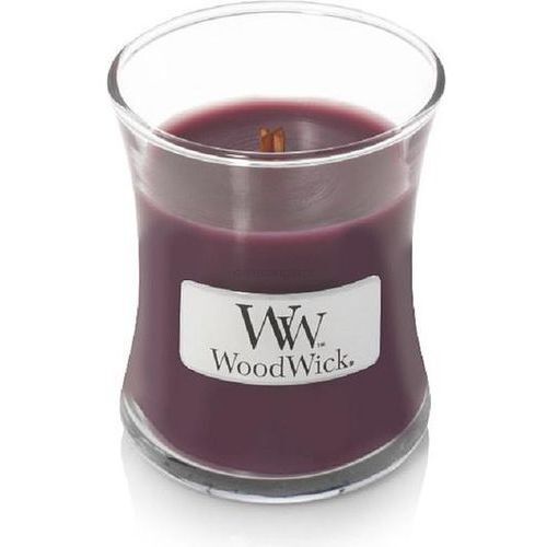 Dark Poppy - WoodWick - mała świeca zapachowa z drewnianym knotem