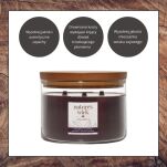 Wildberry & Jasmine - Woodwick - duża świeca z drewnianym knotem - seria Nature's Wick. - 3