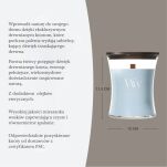 WoodWick Lakeside Mist - średnia świeca zapachowa 275g - 3