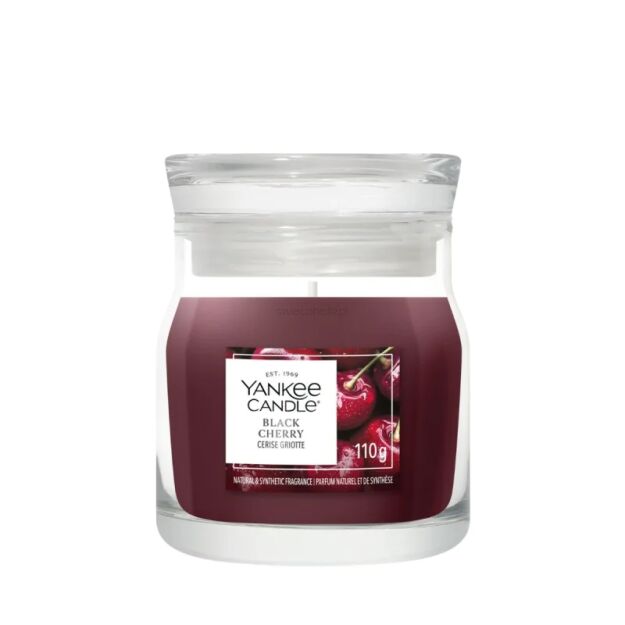 Yankee Candle Black Cherry - świeca zapachowa mała Signature