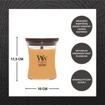 Golden Bourbon - Woodwick - średnia świeca zapachowa z drewnianym knotem - nowość 2025 - 2