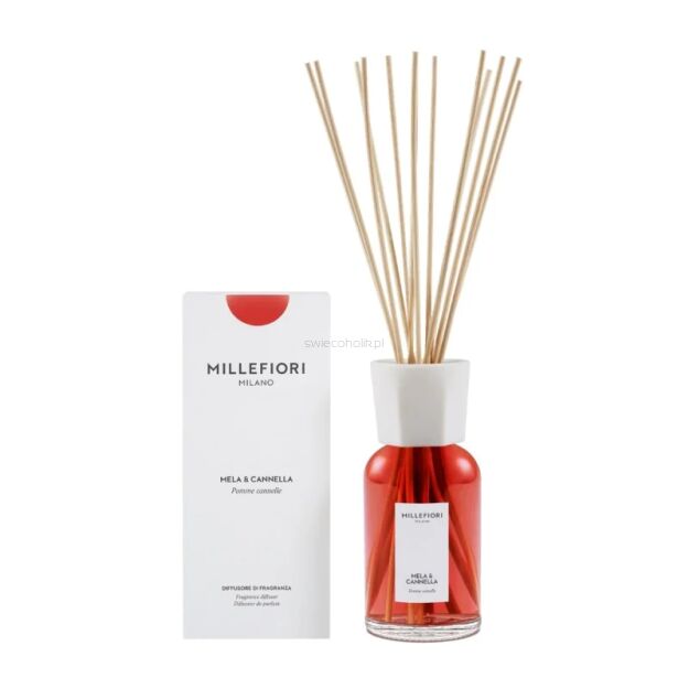 Millefiori Milano Mela & Cannella - dyfuzor zapachowy z patyczkami 500 ml