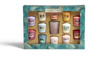 Zestaw prezentowy Yankee Candle The Last Paradise - 12 małych świec votive + świecznik - 2